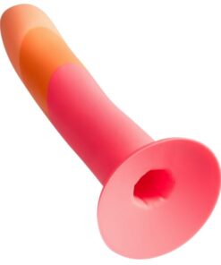 Alternative view of ROMP - DIZI Silikon-Dildo mit Saugnapf, dreifarbig, 18 cm
