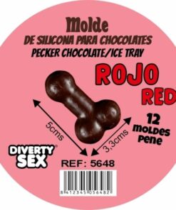 DIABLO PICANTE - SCHOKOLADENFORM MIT 12 SILIKONPENISSEN ZUM AUFHÄNGEN VON ROTEN