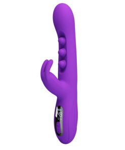 PRETTY LOVE - SABIEN RABBIT VIBRATOR MIT KLOPFSTIMULATION UND LILA LED