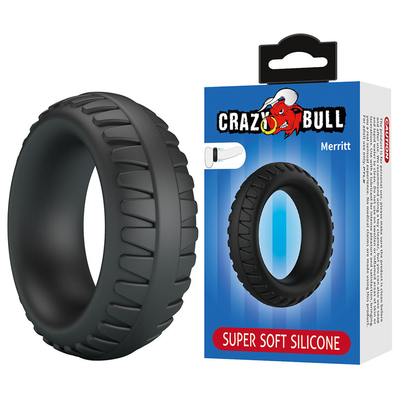 CRAZY BULL - MERRITT STRUKTURIERTER SILIKON-PENNISRING SCHWARZ