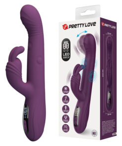 PRETTY LOVE - DEE MULTIFUNKTIONS-HASENVIBRATOR MIT OSZILLIERENDER UND PERKUSSIVER FUNKTION, LILA