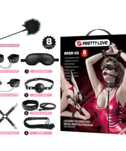 PRETTY LOVE - 8-TEILIGES BDSM-SET SCHWARZ