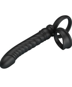 PRETTY LOVE - MERRITT ANALVIBRATOR MIT RING UND VIBRATIONSFUNKTION, SCHWARZ