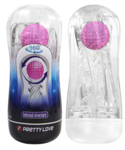 PRETTY LOVE - 360 STRUKTURIERTER MASTURBATIONSBECHER, TRANSPARENT
