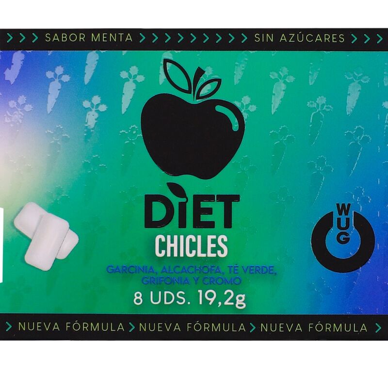 WUG DIET  ZUCKERFREIE, FUNKTIONELLE MINZE-KAUFSÄULCHEN, 8 STÜCK