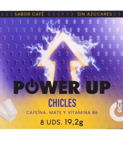 WUG POWER UP  Funktioneller Koffein- und Mate-Kaugummi mit Kaffeegeschmack, 8 Stück pro Blisterpackung