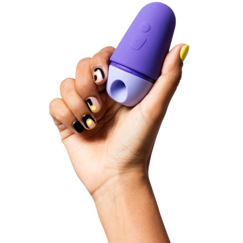 ROMP - KOSTENLOSER X KLITORALSTIMULATOR MIT DECKEL, 10 STUFEN, WIEDERAUFLADBAR, LILA – Bild 3