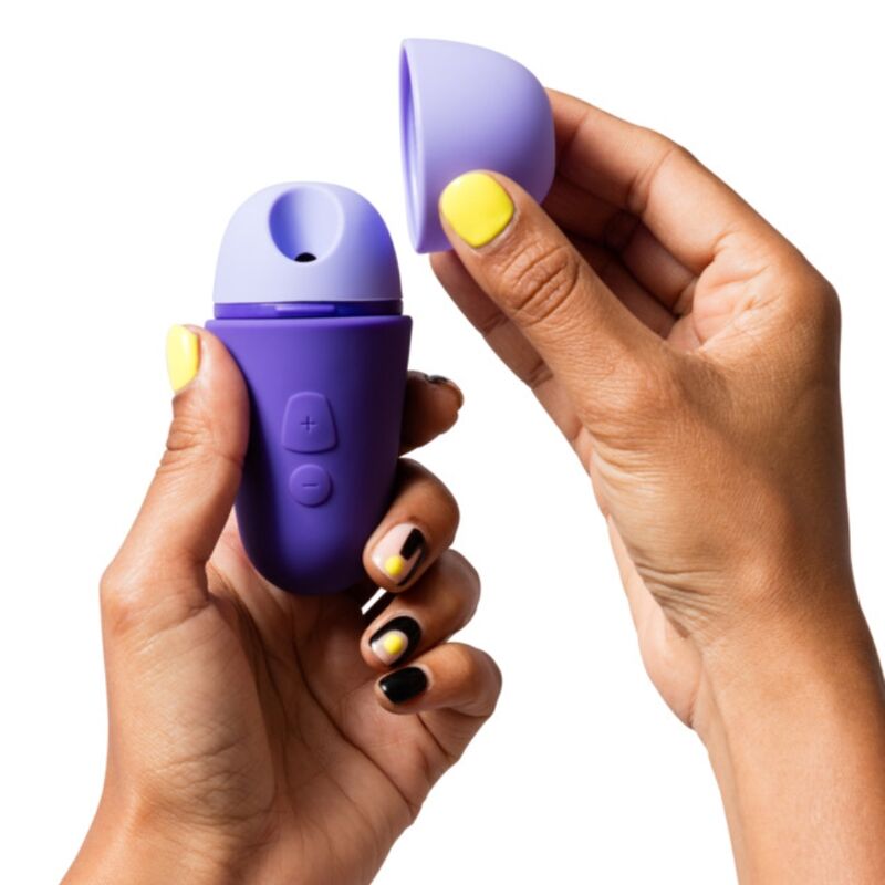ROMP - KOSTENLOSER X KLITORALSTIMULATOR MIT DECKEL, 10 STUFEN, WIEDERAUFLADBAR, LILA – Bild 2