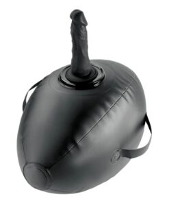 FETISH FANTASY SERIES - AUFBLASBARER LIEBESBALL MIT DILDO, SCHWARZ, 41,9 CM
