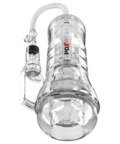 PDX ELITE - VIEWTUBE VAC XXL TRANSPARENTER STROKER MIT SAUGPUMPE 27,3 CM