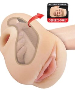 PDX PLUS  REALISTISCHER VAGINA-PUSSY-POOUNDER-SQUEEZE-STROKER 18 CM