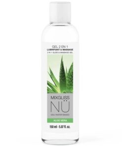 MIXGLISS  2-IN-1-GLEIT- UND MASSAGEGEL AUF WASSERBASIS, NURU ALOE VERA, 150 ML