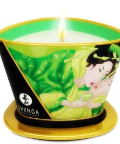 SHUNGA - MINI CARESS BY CANDELIGHT MASSAGEKERZE T GRÜN 170 ML