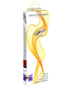 SHEER GLYDE - DAMS LAMINAS LATEX ORALSEX WILDE BROMBEEREN