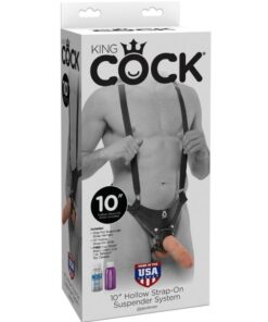 Alternative view of KING COCK - 25,5 CM HOLLOW STRAP-ON SUSPENDER SYSTEM FLESH