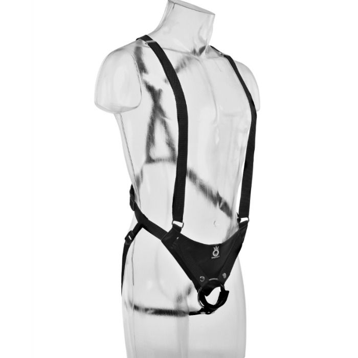 KING COCK - 25,5 CM HOLLOW STRAP-ON SUSPENDER SYSTEM FLESH – Bild 5