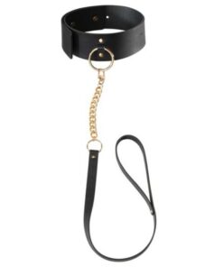 BIJOUX INDISCRETS MAZE - SCHWARZE HALSKETTE MIT RIEMEN