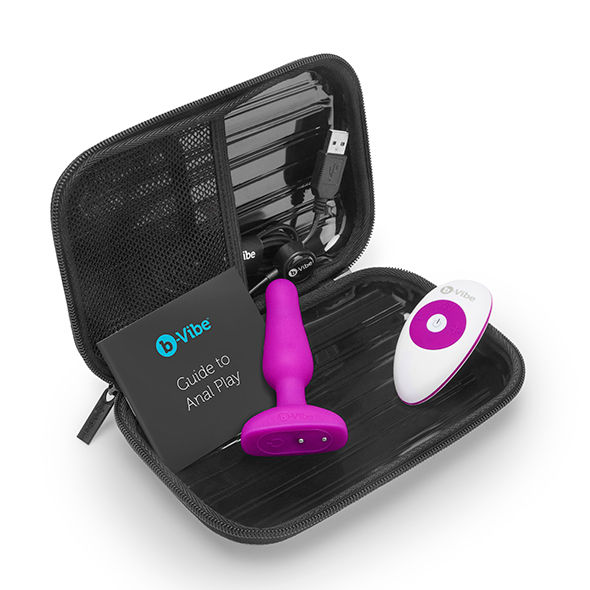 B-VIBE - NOVICE ANAL-STECKER MIT FERNBEDIENUNG FUCHSIA – Bild 4