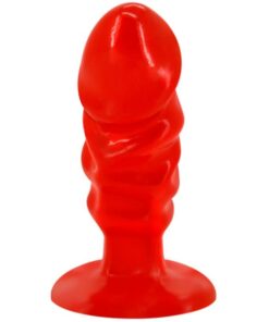 BAILE - UNISEX ANALPLUG MIT ROTEM SAUGNAPF