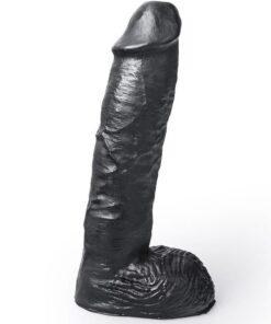 HUNG SYSTEM - REALISTISCHER DILDO SCHWARZ FARBE MICKEY 24 CM