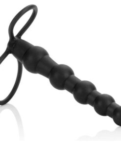 CALEXOTICS - BEADED DUAL PENETRATOR SCHWARZ