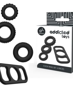 ADDICTED TOYS - COCK RING SET 4 STÜCK
