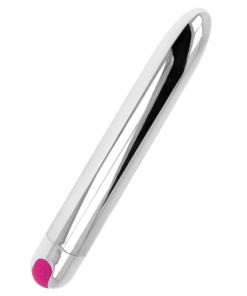 OHMAMA - WIEDERAUFLADBARER SILBERVIBRATOR 10 MODI 18,5 CM
